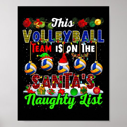 Poster Cette Équipe De Volley-Ball Est Sur Père Noël Naug (Devant)