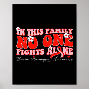Poster Cette Famille Personne ne combat seul l'neurysme c