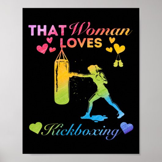 Poster Cette femme aime le kickboxing (Devant)