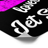 Poster Cette fille adore le jet ski embarcation jet ski e (Coin)