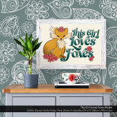 Poster Cette fille adore les renards