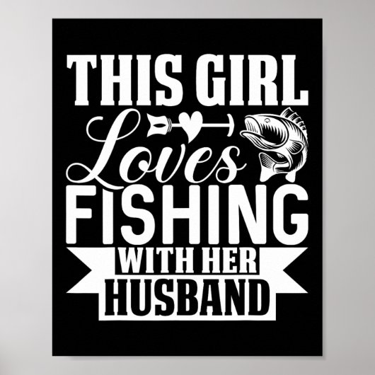Poster Cette fille adore pêcher avec son mari (Devant)
