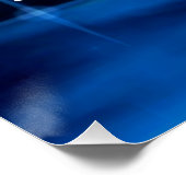 Poster Cette Fille Aime La Gymnastique Noir, Bleu, Blanc (Coin)