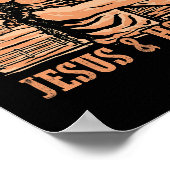 Poster Cette Fille Passe Sur Jésus Et Chevaux Cowboy Rode (Coin)