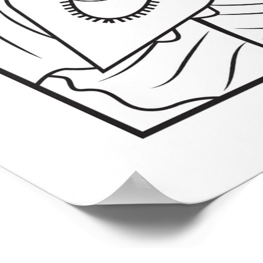 Poster Cette Fille Peut La Couper Elle-Même (Coin)