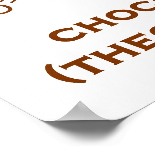 Poster Cette Machine Est Alimentée Par Chocolat (Théobrom (Coin)