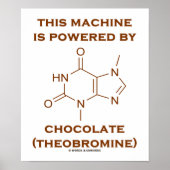 Poster Cette Machine Est Alimentée Par Chocolat (Théobrom (Devant)