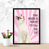 Poster Cette maison est dirigée par l'affiche de chat per