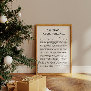 Poster Cette nuit avant Noël Imprimer