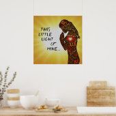 Poster Cette Petite Lumière De Mon Art Chrétien Du Mot (Cuisine)