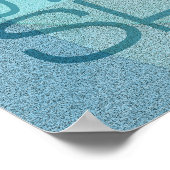 Poster Cette petite lumière de mon bleu inspirationnel (Coin)