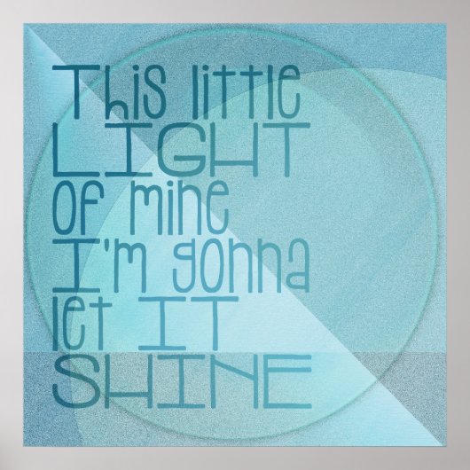 Poster Cette petite lumière de mon bleu inspirationnel (Devant)