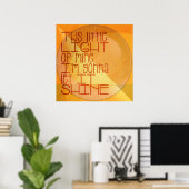Poster Cette Petite Lumière De Mon Inspiration (Bureau à domicile)