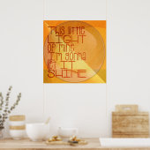 Poster Cette Petite Lumière De Mon Inspiration (Cuisine)