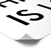 POSTER CETTE PORTE EST FERMÉE (Coin)