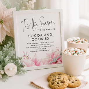 Poster Cette saison Cocoa Cookies Signes Fête des mariées