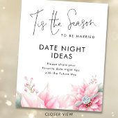 Poster Cette saison Date Night Ideas Fête des mariées