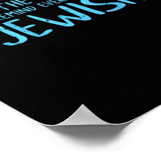 Poster Cette Saison Pour Tout Le Monde Je Suis Juif Drôle (Coin)