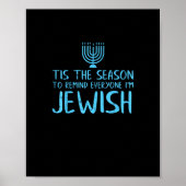 Poster Cette Saison Pour Tout Le Monde Je Suis Juif Drôle (Devant)