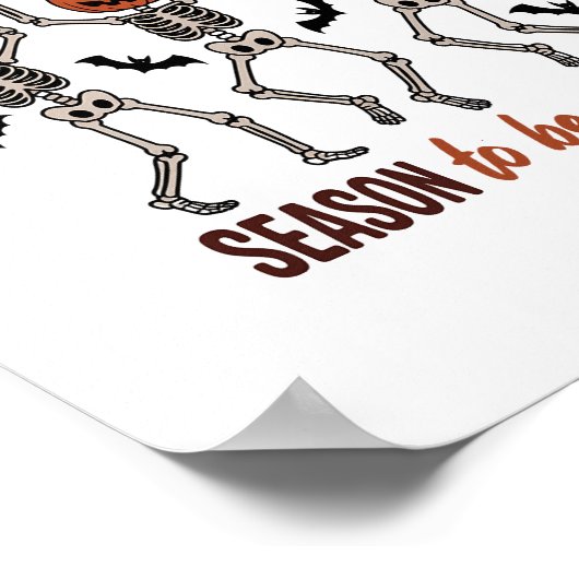 Poster Cette saison sera Éffrayante (Coin)