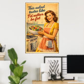 Poster Cette salade a un goût qui me donne envie d'être g (Bureau à domicile)