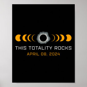 Poster Cette Totalité Rocks Drôle Total Solaire Eclipse A
