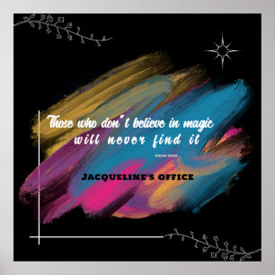Poster Ceux qui ne croient pas en la magie - texte modifi