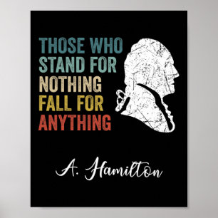 Poster Ceux Qui N'Ont Rien À Faire Tombent Hamilton