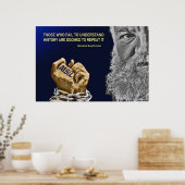 Poster Ceux Qui Oublient L'Histoire Sourde Sont Condamnés (Cuisine)