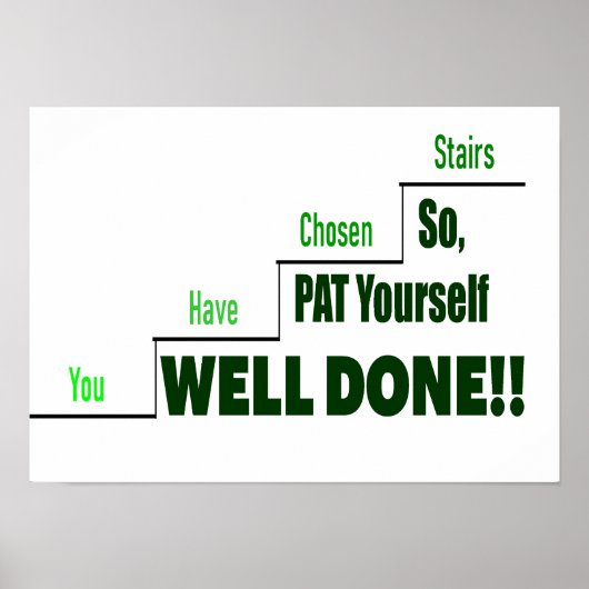 Poster Ceux Qui "Prennent Les Escaliers" (Devant)