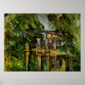 Poster Cezanne - Aqueduct et Lock, (Devant)