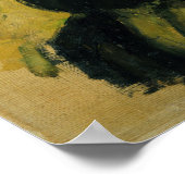 Poster Cézanne - Autoportrait au chapeau de paille (Coin)