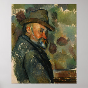 Poster Cézanne - Autoportrait Avec Casquette