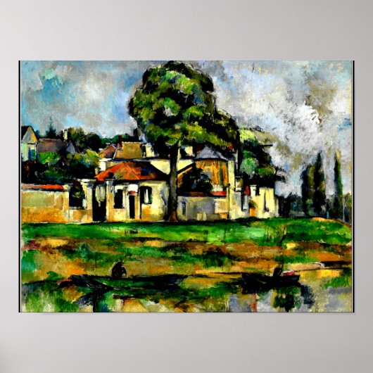 Poster Cézanne - Banques de la Marne, (Devant)