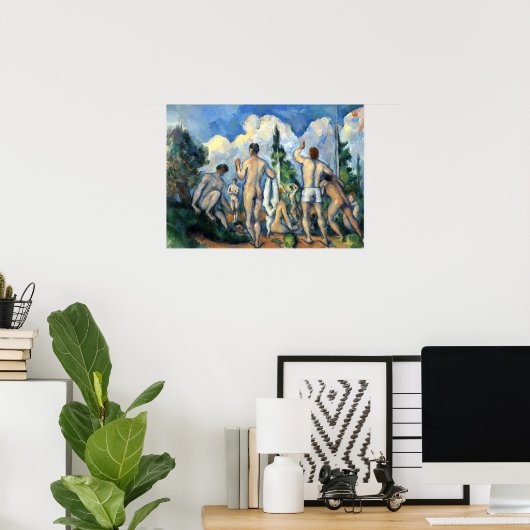 Poster Cézanne - Bathers (Bureau à domicile)