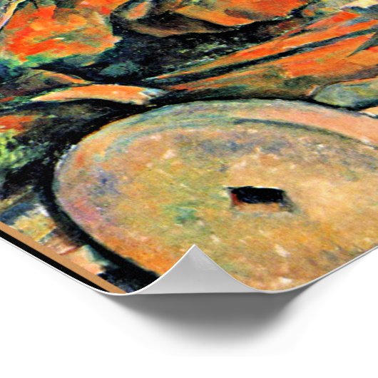 Poster Cezanne - Bois avec Millstone (Coin)