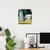 Poster Cézanne - Bol et pot à lait (Bureau à domicile)