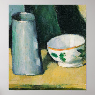 Poster Cézanne - Bowl Et Milk-Jug