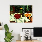 Poster Cezanne - Cerises (Bureau à domicile)