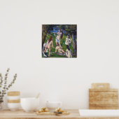 Poster Cézanne - Cinq Baigneuses 1878 (Cuisine)