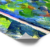 Poster Cézanne - Dans les Bois, célèbre peinture (Coin)