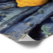 Poster Cézanne - Fruits et un pichet sur une table (Coin)