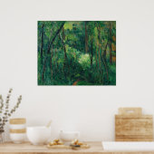 Poster Cézanne, Intérieur d'une forêt (Cuisine)