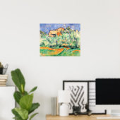 Poster Cézanne - La Ferme de Bellevue 1892 (Bureau à domicile)