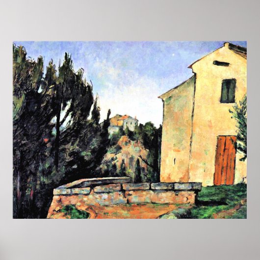 Poster Cézanne, La Maison abandonnée (Devant)