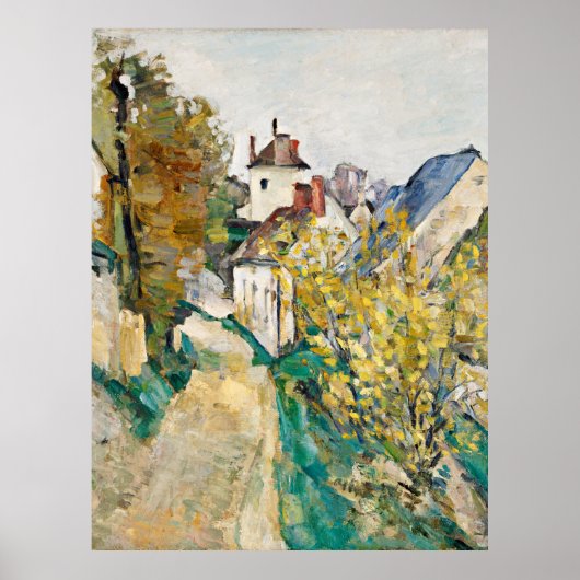 Poster Cezanne, La Maison du Dr Gachet, Auvers-sur-Oise, (Devant)