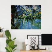 Poster Cezanne - Lac d'Annecy (Bureau à domicile)