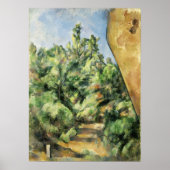 Poster Cézanne - Le Rocher Rouge (Devant)
