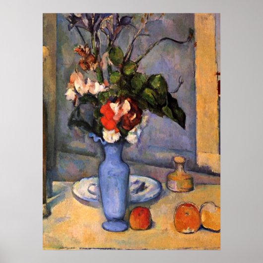 Poster Cezanne - Le Vase Bleu (Devant)