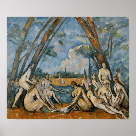 Poster Cézanne - Les Grandes Baigneuses (Devant)
